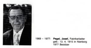 Präsident Josef Pegel