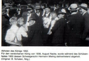 Schützenfest_1950_König auhsolgen